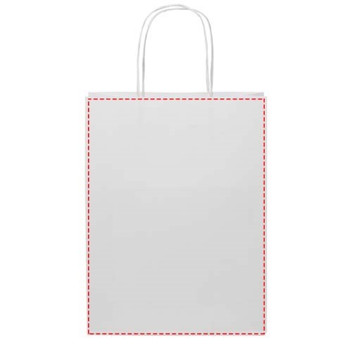 Kraftpapiertasche 120 g/m² mit gedrehten Griffen – 24 × 9 × 32 cm