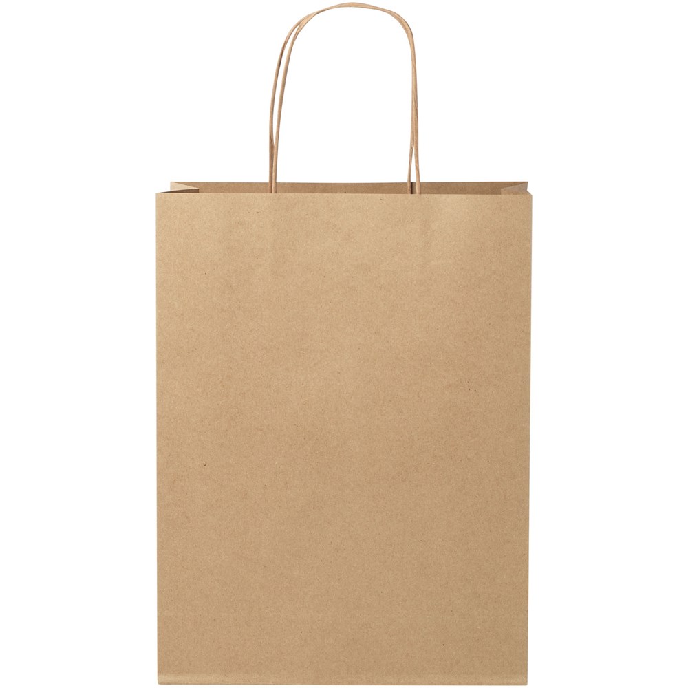 Kraftpapiertasche 120 g/m² mit gedrehten Griffen – 24 × 9 × 32 cm